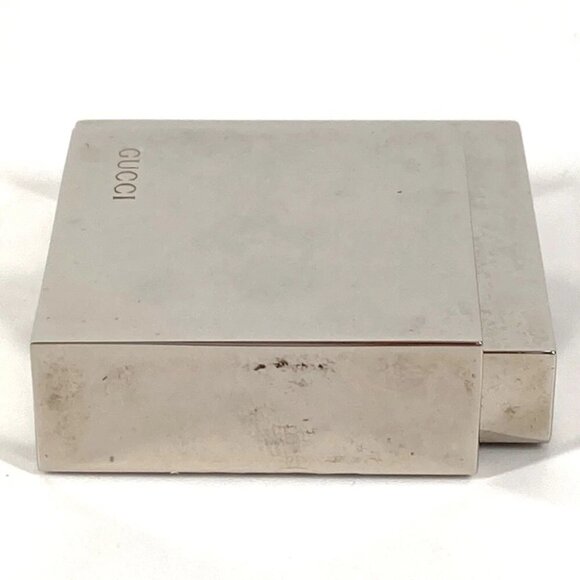 GUCCI REF0840 Logo Travel Watch Watch Interior Table clock SS Silver - Picture 3 of 16